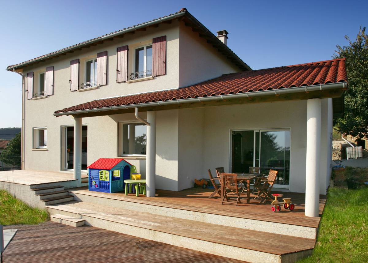 Construction d'une maison neuve à étage à Chanos-Curson proche de Tain-l'Hermitage et Tournon-sur-Rhône